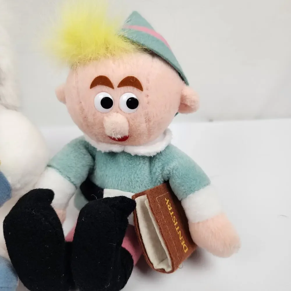 Lot of 4 Prestige Hanging Plush Rudolph & Misfit Toy Hermey Cornelius Abdominal